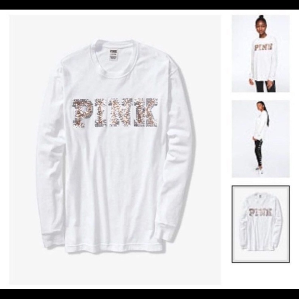 BLING CAMPUS LONG SLEEVE TEE LARGE